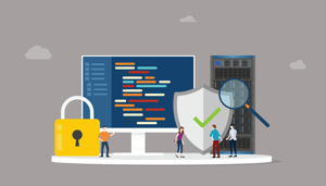 computer lock data protection graphic