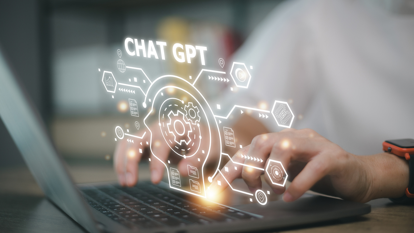 Chat GPT computer graphic